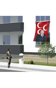 Alparslan Türkeş Ve 3 Hilal Kırmızı Sancak Bayrak Mhp -150x225cm 1,5 X2,25 Metre 1 Alparslan Türkeş Ve 3 Hilal Kırmızı Sancak Bayrak Mhp -150x225cm 1,5 X2,25 Metre 1