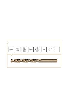 Mte Hss Dın 338 8,5 Mm Altın Seri Matkap Ucu Mte Hss Dın 338 8,5 Mm Altın Seri Matkap Ucu