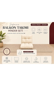 Tekli Koltuk 1-1 Minderi Balkon Bahçe Teras Kafe Minderi Bej Tekli Koltuk 1-1 Minderi Balkon Bahçe Teras Kafe Minderi Bej