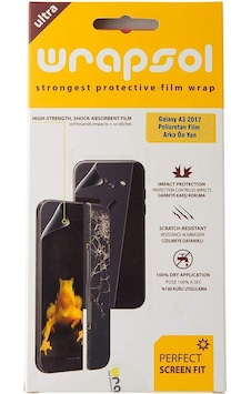 Wrapsol Samsung Galaxy Uyumlu A3 2017 Ön Arka Ekran Koruyucu Poliureta Wrapsol Samsung Galaxy Uyumlu A3 2017 Ön Arka Ekran Koruyucu Poliureta