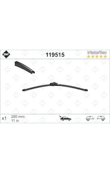 Swf - 339 - Visioflex Flat Blade X1 280 Mm Arka Vw Passat 6 Variant 05 - Polo 5 Tdı/ Gtı - Glblseme - Ltd Editio Swf - 339 - Visioflex Flat Blade X1 280 Mm Arka Vw Passat 6 Variant 05 - Polo 5 Tdı/ Gtı - Glblseme - Ltd Editio