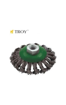 Troy 27705-100 Burma Saçaklı Konik Fırça Tel Pas Sökücü 100Mmxm14 Troy 27705-100 Burma Saçaklı Konik Fırça Tel Pas Sökücü 100Mmxm14