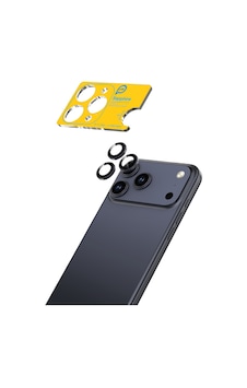 Piili Apple iPhone Uyumlu 17 Pro / 17 Pro Max Mavi Safir Lens Koruyucu
