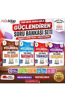 Ankara Yayıncılık 7. Sınıf Güçlendiren Soru Bankası Seti 4 Kitap Ankara Yayıncılık 7. Sınıf Güçlendiren Soru Bankası Seti 4 Kitap