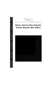 Delux Serisi Düz Peçete Siyah Akşam Şık Sofra Delux Serisi Düz Peçete Siyah Akşam Şık Sofra