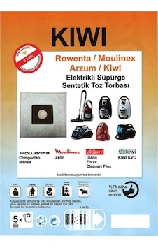Kiwi Kvc 4105 Süpürge Bez Toz Torbası 20 Adet (507563685) Kiwi Kvc 4105 Süpürge Bez Toz Torbası 20 Adet (507563685)