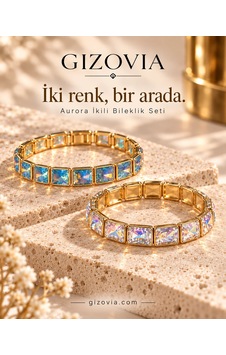 Gizovia Aurora İkili Bileklik Seti Çok Renkli Gizovia Aurora İkili Bileklik Seti Çok Renkli