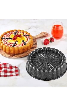 Kadoland Granit Döküm Kek Kalıbı - 26 Cm- Tart Gri