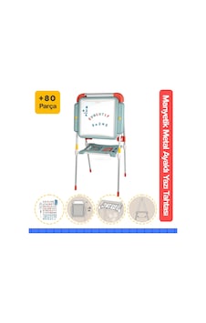Eğlenceli Ve Öğretici - Çift Taraflı Metal Ayaklı Smoby Manyetik Yazı Tahtası Seti Çok Renkli Eğlenceli Ve Öğretici - Çift Taraflı Metal Ayaklı Smoby Manyetik Yazı Tahtası Seti Çok Renkli