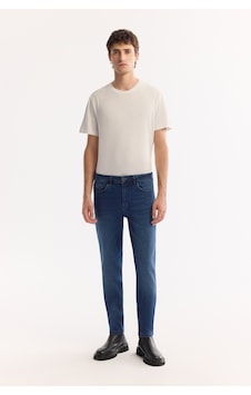 Avva Erkek Lacivert Klasik Bel Eskitme Yıkamalı Elastan Berlin Slim Fit Jean Pantolon A42y3519