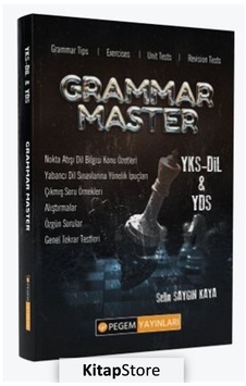 Grammar Master YKS DİL&YDS- Pegem Akademi Yayıncılık Grammar Master YKS DİL&YDS- Pegem Akademi Yayıncılık