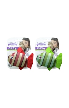 Pawise Kedi Oyuncağı Striped Cat Toy-balık Pawise Kedi Oyuncağı Striped Cat Toy-balık