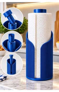 Modern Rulo Peçetelik 3d Tasarım Ürünü Yemek Masası Peçetelik Mavi Mavi Modern Rulo Peçetelik 3d Tasarım Ürünü Yemek Masası Peçetelik Mavi Mavi