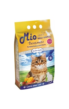 Mio Portakal Kokulu Kalın Topaklaşan Bentonit Kedi Kumu 10 L Mio Portakal Kokulu Kalın Topaklaşan Bentonit Kedi Kumu 10 L