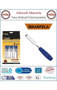 Wert Profesyonel İskarpela Seti - 3 Parça Wert Profesyonel İskarpela Seti - 3 Parça