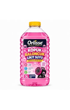 Köpük Baloncuk Likit Suyu 3 Litre Yoğun Köpük Baloncuk Sıvısı Pembe