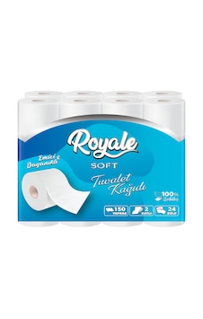 Royale Tuvalet Kağıdı 2 Kat 24 Rulo 3 Paket
