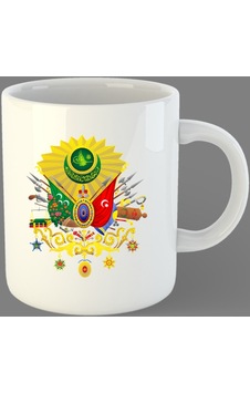 Osmanlı Tuğrası Beyaz Bardak Kupa Osmanlı Tuğrası Beyaz Bardak Kupa