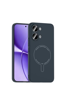 Xiaomi Poco X8 Pro Max Kılıf M-safe Şarj Özellikli Kamera Korumalı Zore Elio Sert Pc Kapak Xiaomi Poco X8 Pro Max Zore - Lacivert