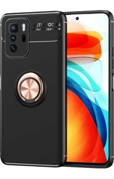 Xiaomi Poco X3 Gt Kılıf Zore Ravel Silikon Kapak Siyah-Rose Gold Xiaomi Poco X3 Gt Kılıf Zore Ravel Silikon Kapak Siyah-Rose Gold