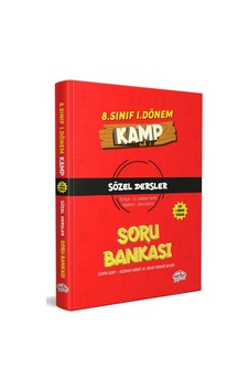 8 Sınıf 1 Dönem Kamp Sözel Soru Bankası Editör Yayınları 8 Sınıf 1 Dönem Kamp Sözel Soru Bankası Editör Yayınları