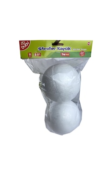 Bu-Bu Strafor Köpük Top 12 CM 2 Parça Kp0007 Bu-Bu Strafor Köpük Top 12 CM 2 Parça Kp0007