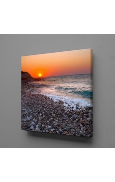Kıyıya Vuran Dalga Kanvas Tablo 25x25cm Kıyıya Vuran Dalga Kanvas Tablo 25x25cm