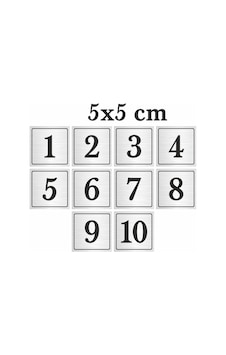 Metal Kapı Masa Dolap Numarası, Posta Kutusu Numarası 5x5 Cm 1 -10 Gümüş Metal Kapı Masa Dolap Numarası, Posta Kutusu Numarası 5x5 Cm 1 -10 Gümüş
