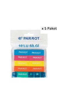 Parrot Silgi 10'lu Blister X 5 Paket Parrot Silgi 10'lu Blister X 5 Paket
