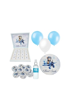 Bebek Doğum Hediyelik Süsleme Seti Çikolata Ahşap Magnet - Kapı Süsü - Kolonya - Balon Mod.6 Bebek Doğum Hediyelik Süsleme Seti Çikolata Ahşap Magnet - Kapı Süsü - Kolonya - Balon Mod.6