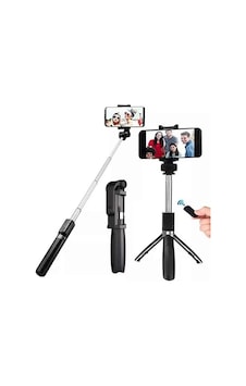 Selfie Çubuğu Tripod Kumandalı Selfie Çubuğu Telefon Tutucu Selfie Çubuğu Tripod Kumandalı Selfie Çubuğu Telefon Tutucu