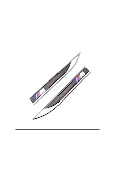 Yüksek Kaliteli Bmw M Logolu 3d Metal Krom Çamurluk Üstü Yan Amblem Seti 2 Adet Yüksek Kaliteli Bmw M Logolu 3d Metal Krom Çamurluk Üstü Yan Amblem Seti 2 Adet
