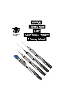 Pensan Nano Gel 4'lü Set 0.7 Mm Tükenmez Kalem İmza Kalemi Türk Malı 4 Adet Çok Renkli Pensan Nano Gel 4'lü Set 0.7 Mm Tükenmez Kalem İmza Kalemi Türk Malı 4 Adet Çok Renkli
