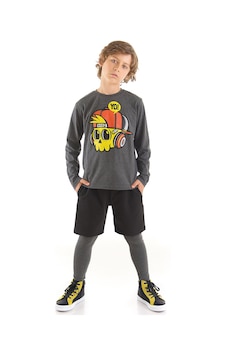 Denokids Mshb&g Yo Erkek Çocuk T-shirt Şort Tayt Takım Denokids Mshb&g Yo Erkek Çocuk T-shirt Şort Tayt Takım