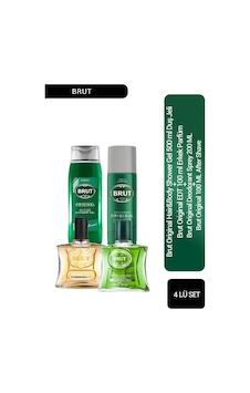 Brut Original Erkek Parfüm EDT 100 ML + After Sahve 100 ML + Duş Jeli 500 ML + Sprey Deodorant 200 ML Brut Original Erkek Parfüm EDT 100 ML + After Sahve 100 ML + Duş Jeli 500 ML + Sprey Deodorant 200 ML