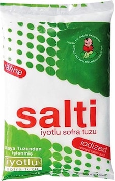 Salti İyotlu Sofralık Kaya Tuzu 3 KG Salti İyotlu Sofralık Kaya Tuzu 3 KG