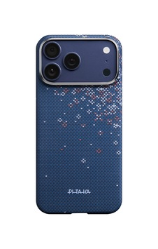 İphone 17 Pro Max Uyumlu Kılıf M-safe Şarjlı Aramid Fiber Pitaka Sakura Hours Serisi Kapak Lacivert İphone 17 Pro Max Uyumlu Kılıf M-safe Şarjlı Aramid Fiber Pitaka Sakura Hours Serisi Kapak Lacivert