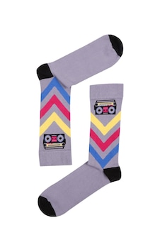 The Socks Company Radyo Desenli Erkek Çorap - 15KDCR136E Koyu Yeşil The Socks Company Radyo Desenli Erkek Çorap - 15KDCR136E Koyu Yeşil