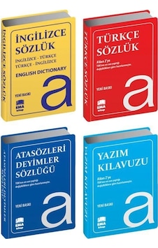 Türkçe-İngilizce Atasözleri ve Yazım Kılavuzu Sözlük Seti - Ema Kitap Türkçe-İngilizce Atasözleri ve Yazım Kılavuzu Sözlük Seti - Ema Kitap