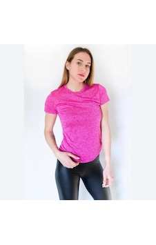 Lotto Kadın Fuşya Düz T-Shirt W1108 Fuşya