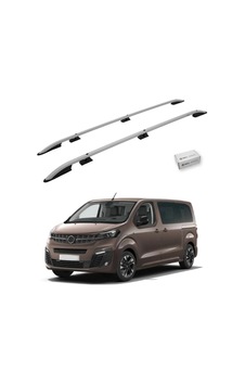 Turtle Opel Zafira Life Mk3 2019-2025 / Orta Şasi Tavan Çıtası Crown Gri