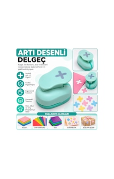 Artı Şekilli Orta Boy Şekilli Delgeç Kağıt Fon Kartonu Eva Delgeç Scrapbook Hobi Delgeci Çok Renkli Artı Şekilli Orta Boy Şekilli Delgeç Kağıt Fon Kartonu Eva Delgeç Scrapbook Hobi Delgeci Çok Renkli