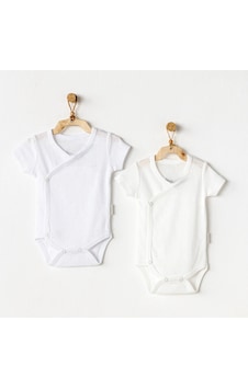 Erturkstore Ac25643 2'li Zıbın Body Beyaz-ekru Çok Renkli