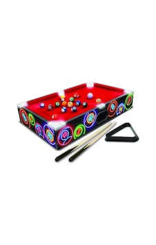 Masaüstü Portatif Taşınabilir Led Işıklı Bilardo Oyun Seti 50x30cm Masaüstü Portatif Taşınabilir Led Işıklı Bilardo Oyun Seti 50x30cm