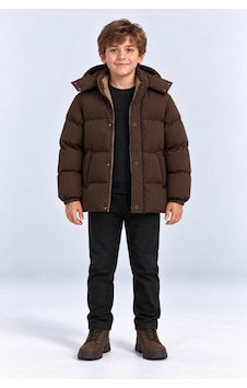 Ahengim Erkek Çocuk Kışlık Kapüşonlu Mont İçi Peluş Astarlı Fermuarlı Cepli Ak4316 Kahverengi Ahengim Erkek Çocuk Kışlık Kapüşonlu Mont İçi Peluş Astarlı Fermuarlı Cepli Ak4316 Kahverengi