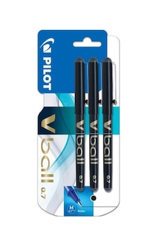 Pilot V-ball Roller Kalem 0.7 Mm Siyah 3'lü Pilot V-ball Roller Kalem 0.7 Mm Siyah 3'lü