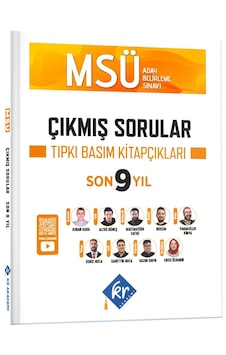MSÜ Çıkmış Sorular Son 9 Yıl Tıpkı Basım Kitapçıkları KR Akademi MSÜ Çıkmış Sorular Son 9 Yıl Tıpkı Basım Kitapçıkları KR Akademi