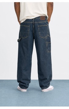 Respire Erkek Parça Detaylı Baggy Jean Tint Mavi