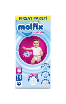 Molfix Külot Bez Fırsat Paketi 4 Numara 9-14 Kg 52'li 7'li Paket