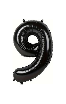 Beysüs Siyah 9 Rakam Folyo Balon 80 Cm siyah